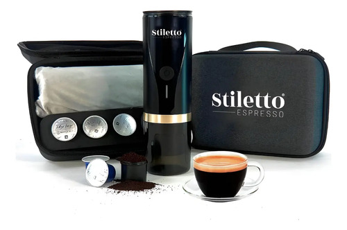 Cafetera Portátil Stiletto Espresso Con Batería 20 Bares